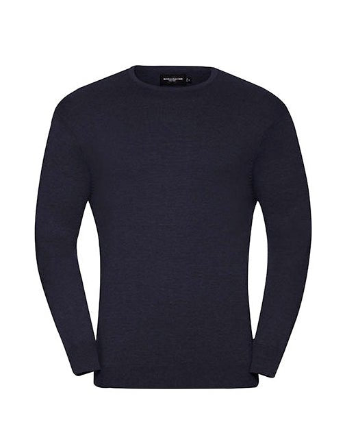 Men´s Crew Neck Knitted Pullover-French Navy