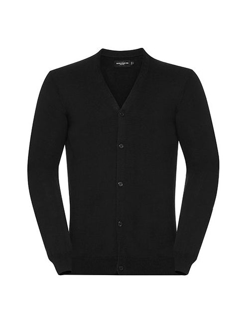 Men´s V-Neck Knitted Cardigan-Black