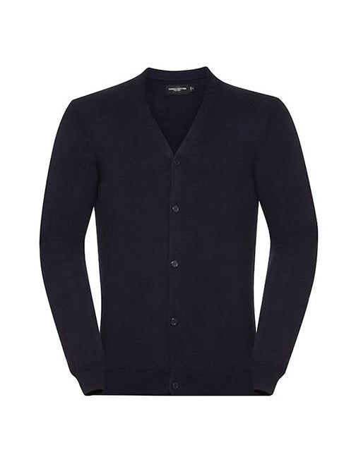 Men´s V-Neck Knitted Cardigan-French Navy