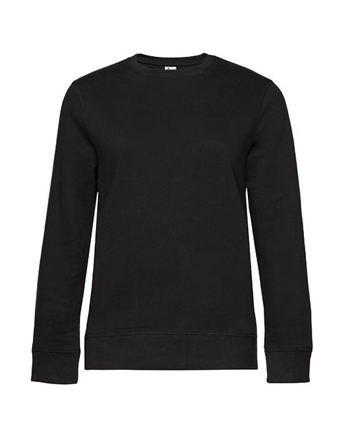 QUEEN Crew Neck Sweat-Black Pure