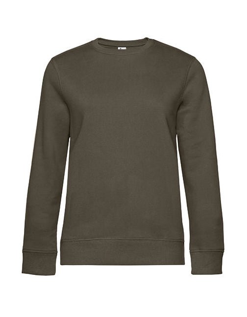 QUEEN Crew Neck Sweat-Khaki