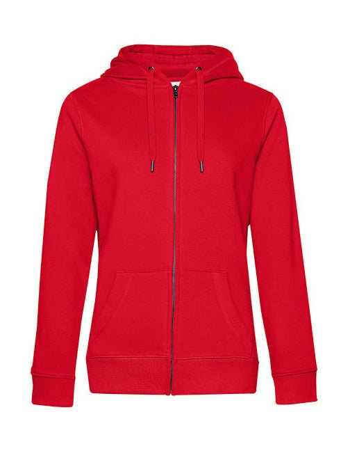 QUEEN Zipped Hood Jacket-Red