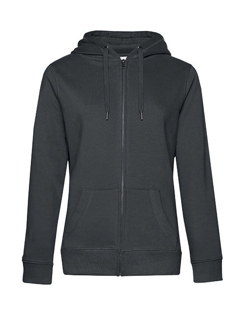 QUEEN Zipped Hood Jacket-Asphalt