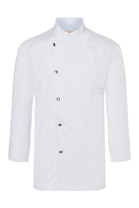 Karlowsky Kochjacke Lars KY036 – Detailansicht Druckknöpfe | SHIRTPLUS – Bild 2