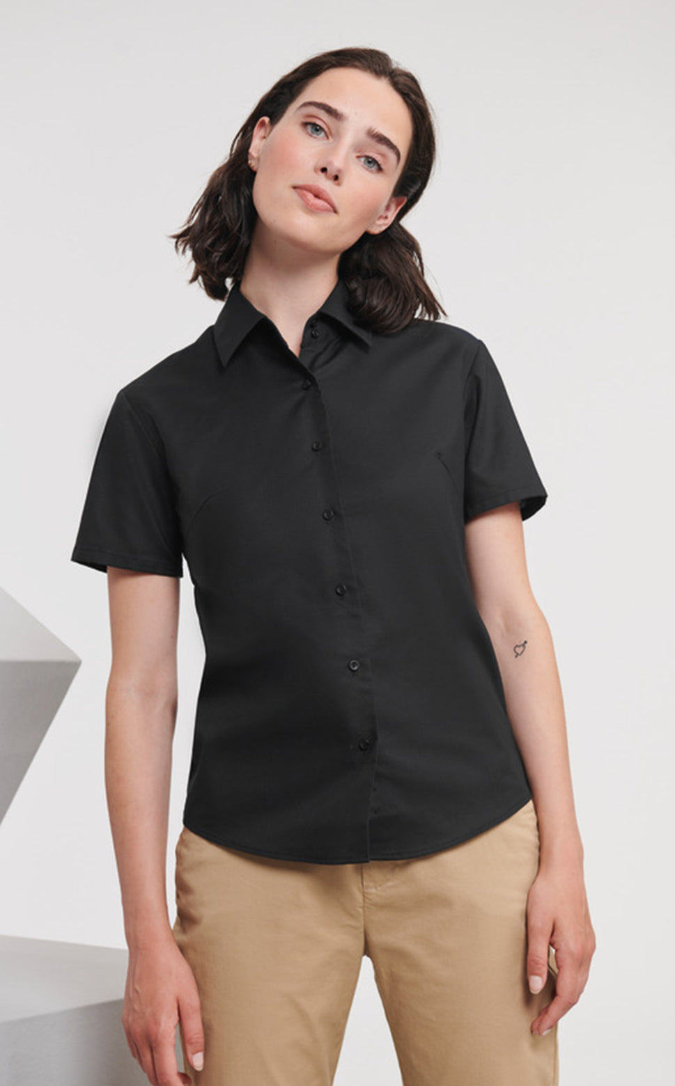 Ladies´ Short Sleeve Classic Oxford Shirt