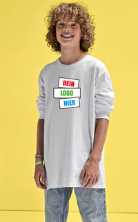 B&C Kids #E150 Long Sleeve T-Shirt – Frontansicht | SHIRTPLUS – Bild 1