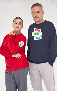 B&C ID.222 Crew Sweatshirt – Frontansicht | SHIRTPLUS – Bild 1