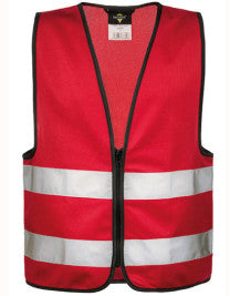 Kids´ Hi-Vis Safety Vest With Front Zipper Aalborg