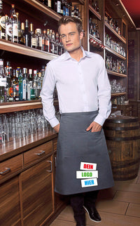 Bistroschürze Basic mit Tasche – Bild 1