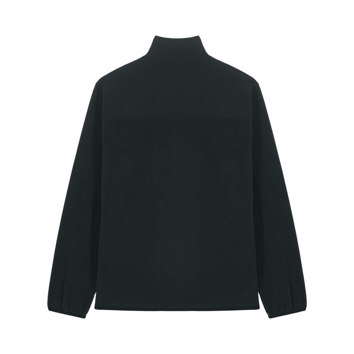 Fleece-Jacke Trekker in Black – Rückansicht