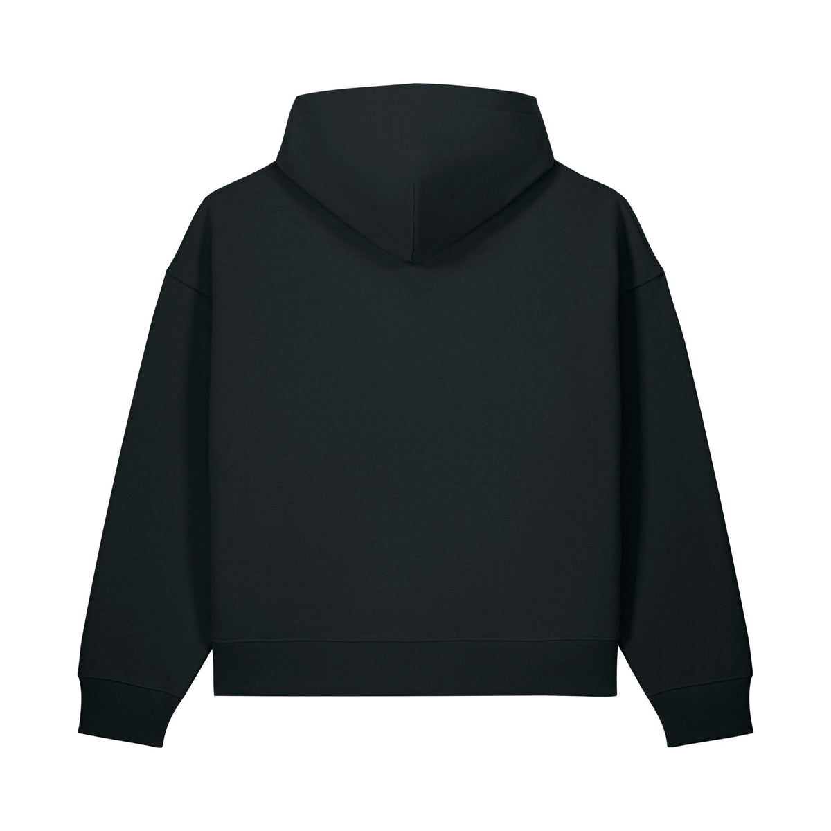 Zip Hoodie Fronter in Black – Rückansicht