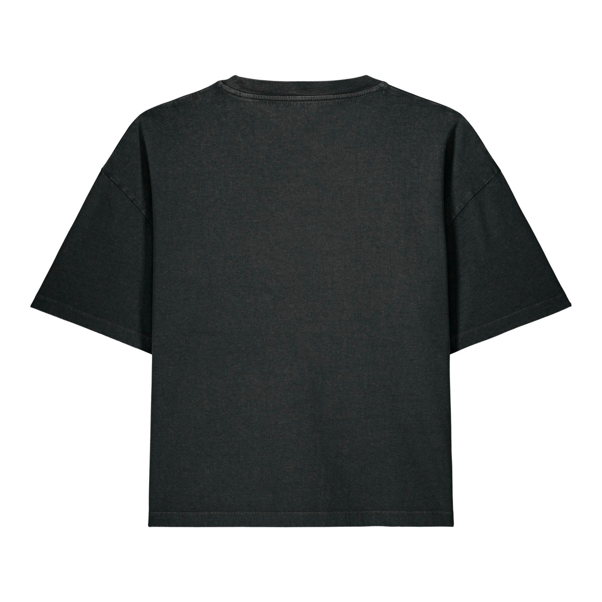 T-Shirt Stella Nova Vintage in G. Dyed Black Rock – Rückansicht