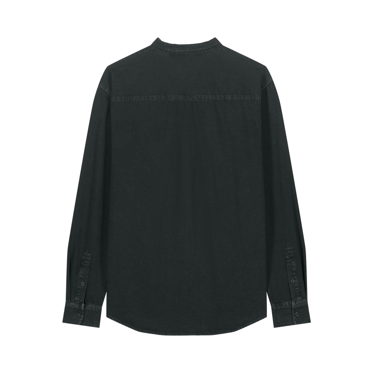 Hemd Worker Shirt in G. Dyed Black Rock – Rückansicht