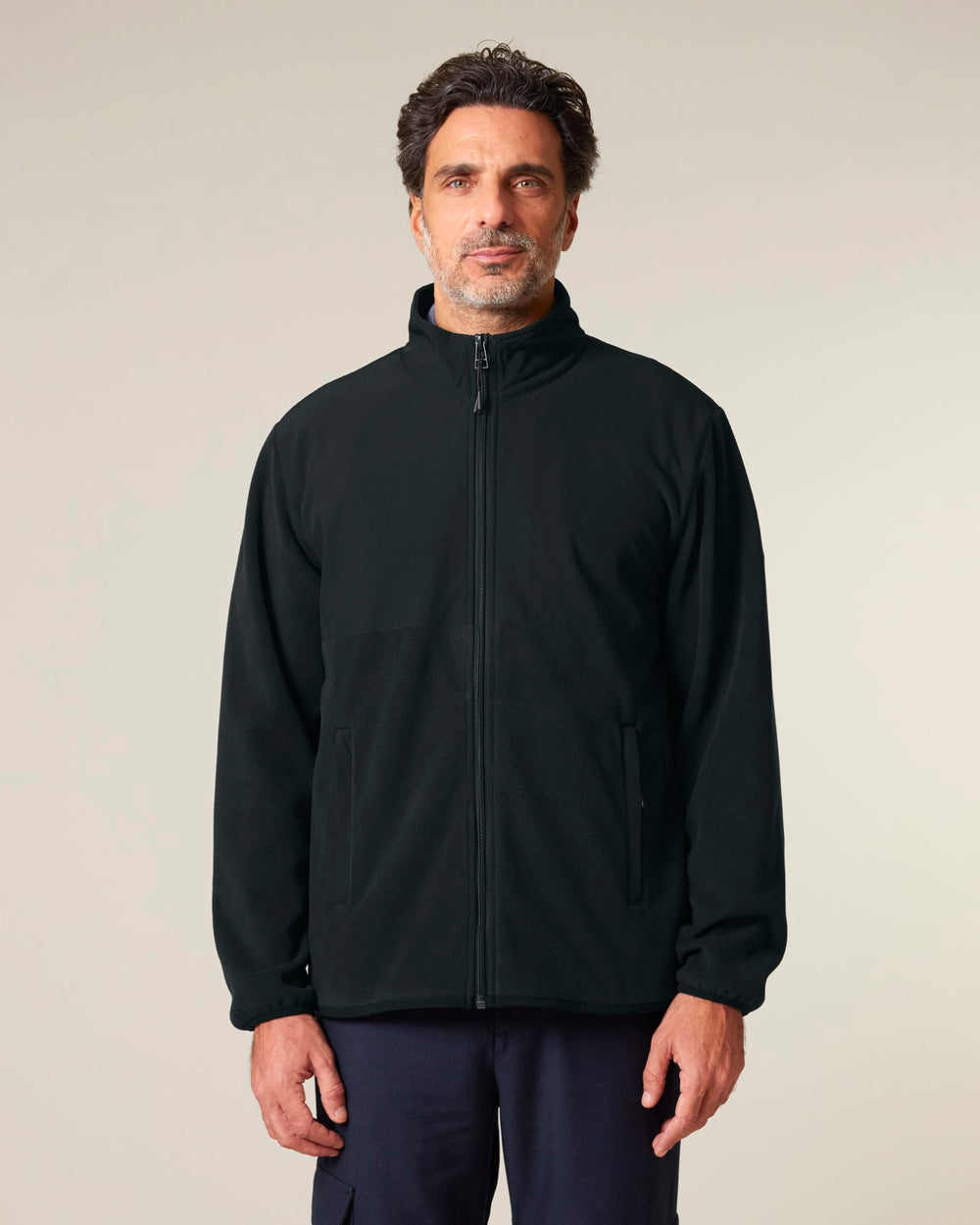 Fleece-Jacke Trekker – Modelfoto