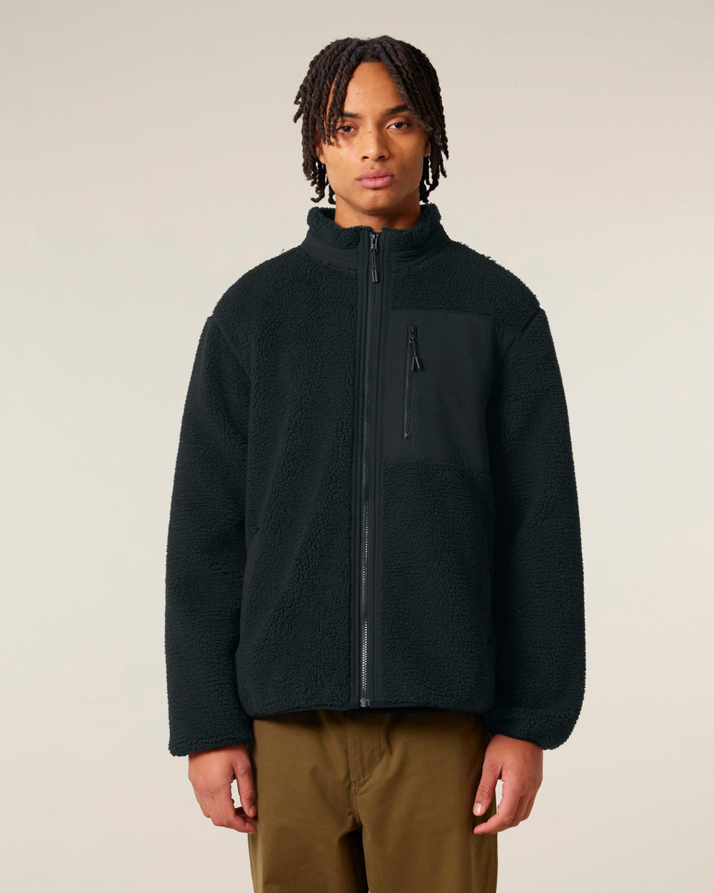 Sherpa-Jacke Brooker – Modelfoto