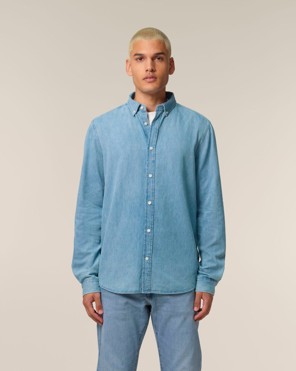 Hemd Stanley Denim Shirt – Modelfoto