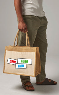 Tasche Cotton Pocket Jute Shopper – Bild 1