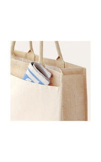 Tasche Cotton Pocket Jute Shopper – Bild 3
