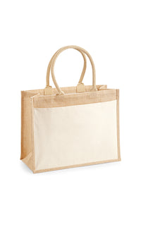 Tasche Cotton Pocket Jute Shopper – Bild 2