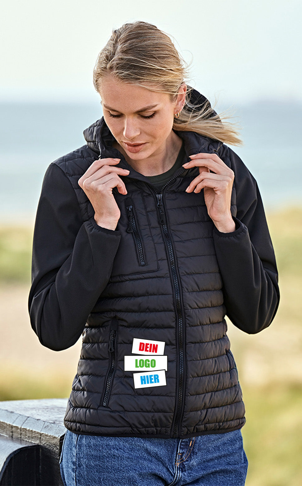 Women's Hooded Crossover Jacket