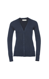Ladies' V-Neck Knitted Cardigan – Bild 3