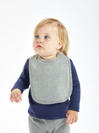 Lätzchen Baby Bib Heather Grey Melange – Lätzchen | SHIRTPLUS – Bild 5