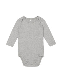 Body Baby Long Sleeve Bodysuit Heather Grey Melange – Babybody | SHIRTPLUS – Bild 7