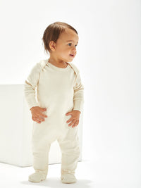 Schlafanzug Baby Sleepsuit mit Kratzschutz Organic Natural – Baby-Schlafanzug | SHIRTPLUS – Bild 2