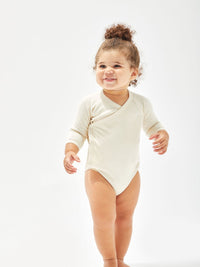 Body Baby Long Sleeve Kimono Bodysuit Organic Natural – Babybody | SHIRTPLUS – Bild 4
