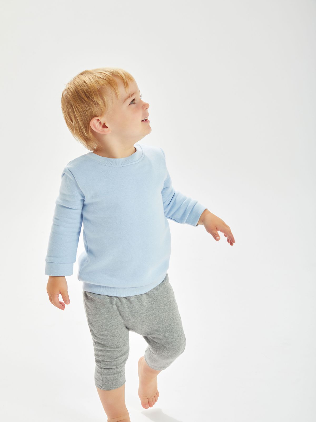 Sweatshirt Baby Essential Sweatshirt Dusty Blue – Baby-Sweatshirt | SHIRTPLUS