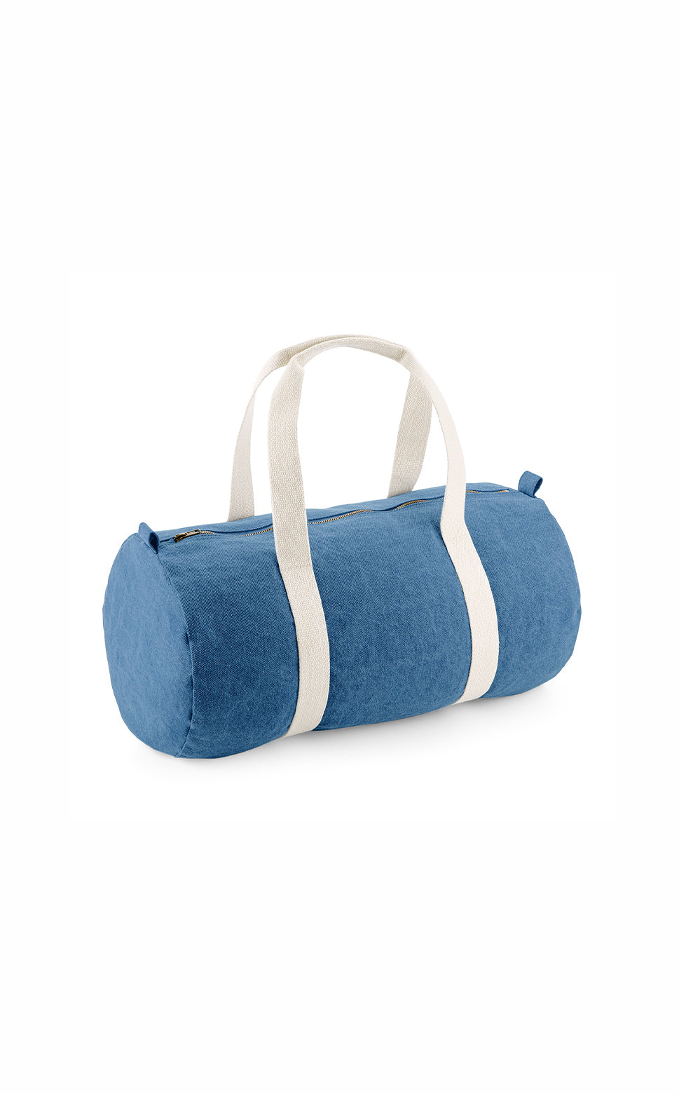 Denim Barrel Bag