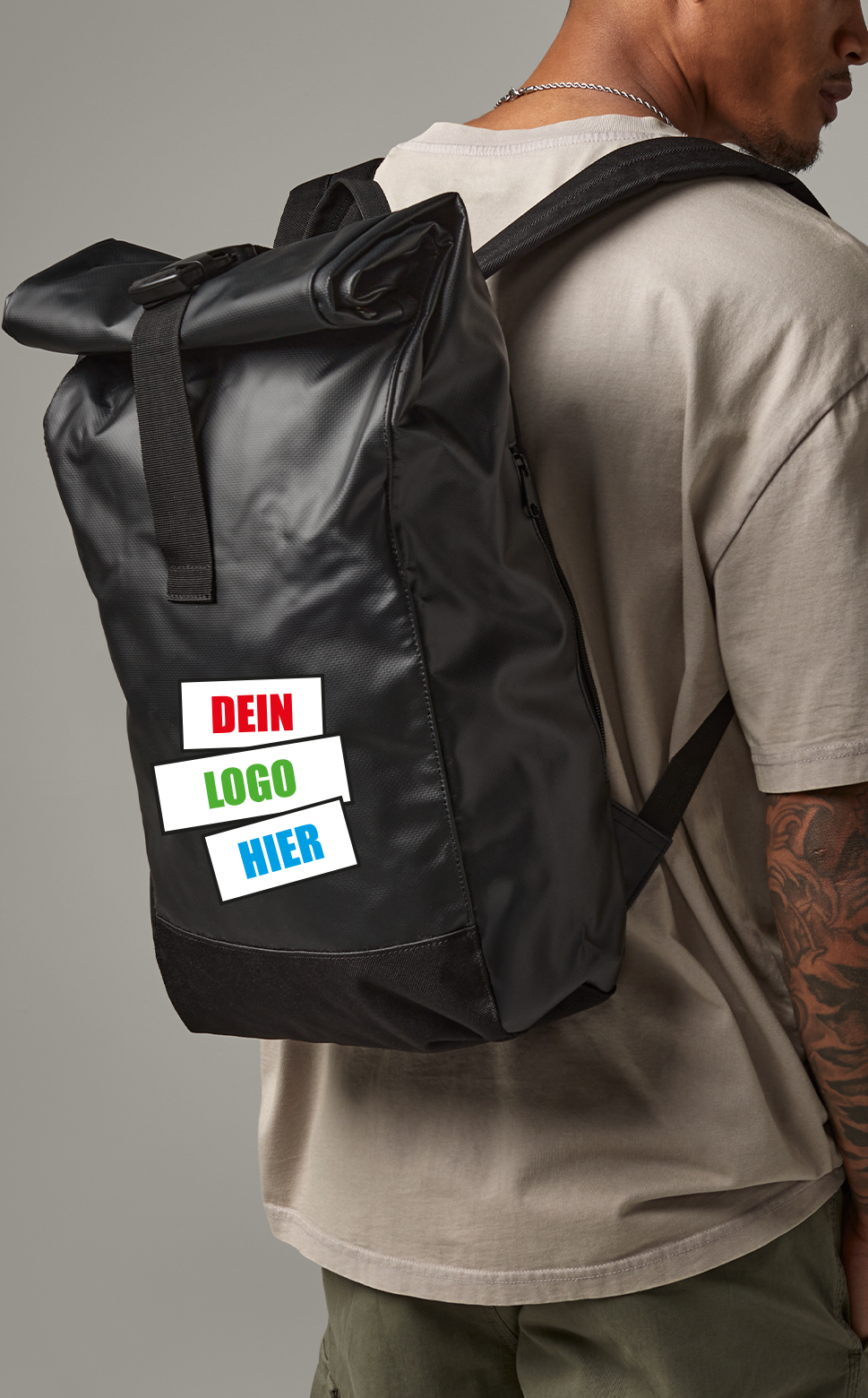 Bagbase Tarp Roll-Top Backpack bedrucken bei Shirtplus
