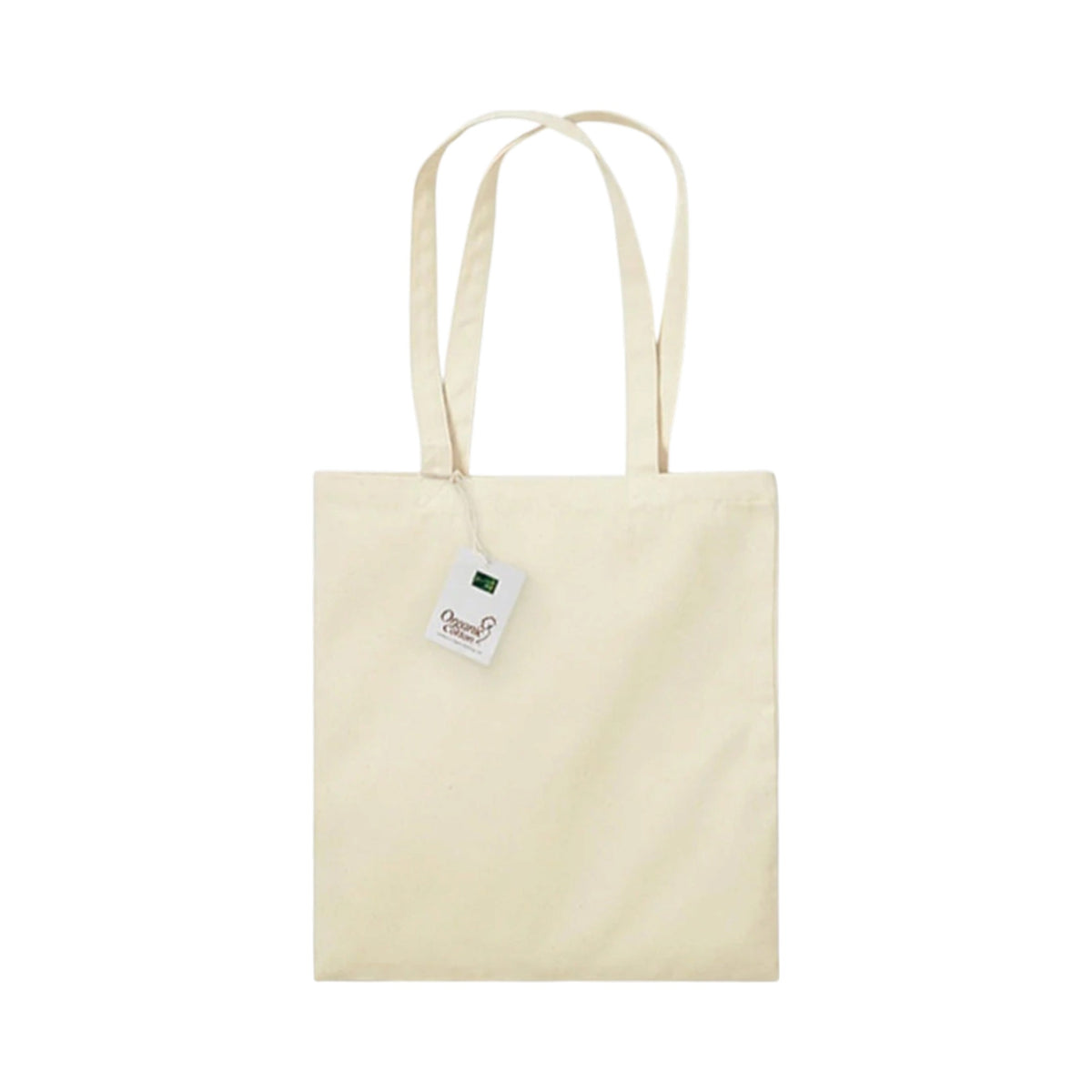 Baumwolltasche Westford Mill WM801 in Natural – Vorderansicht