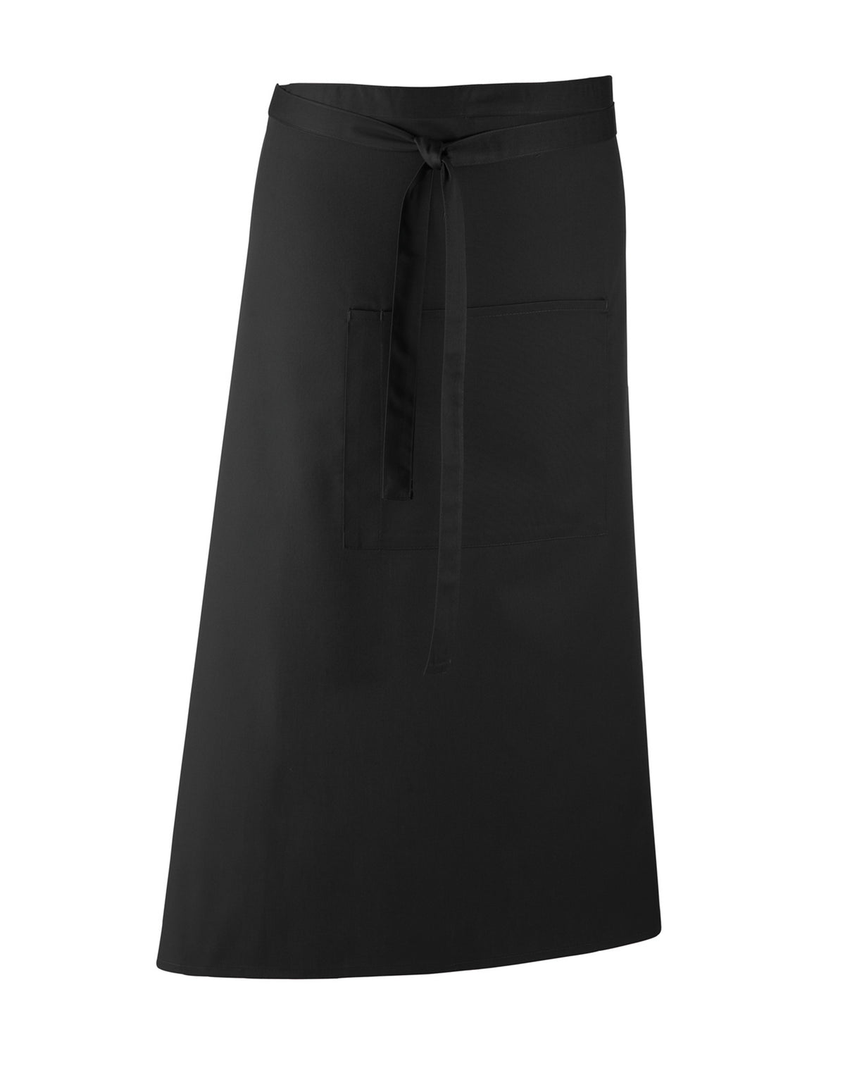 Bistroschürze Premier Workwear Colours Bar Apron in Black – Vorderansicht