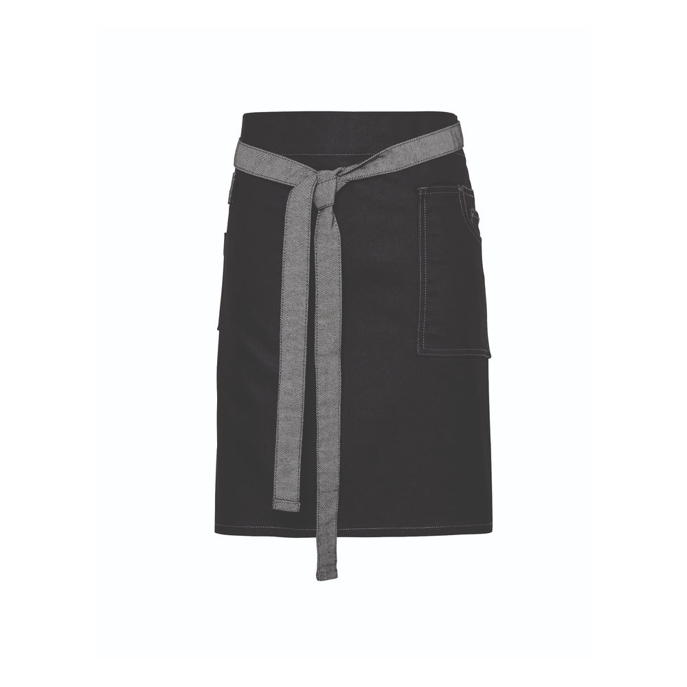 Bistroschürze Division Waxed Look Denim Waist Apron