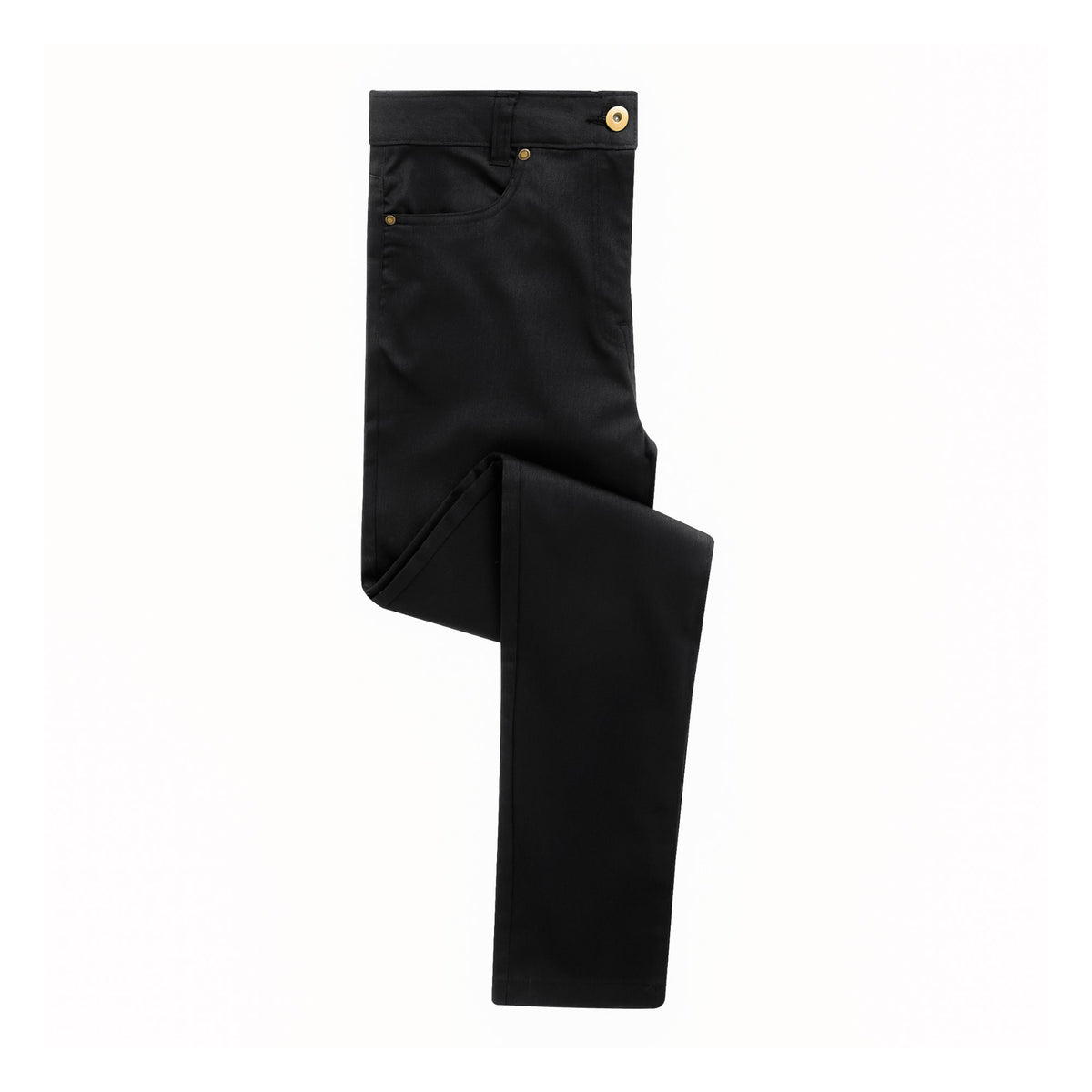 Chino trousers Premier Workwear Women´s Performance Chino Jeans in Black – front view