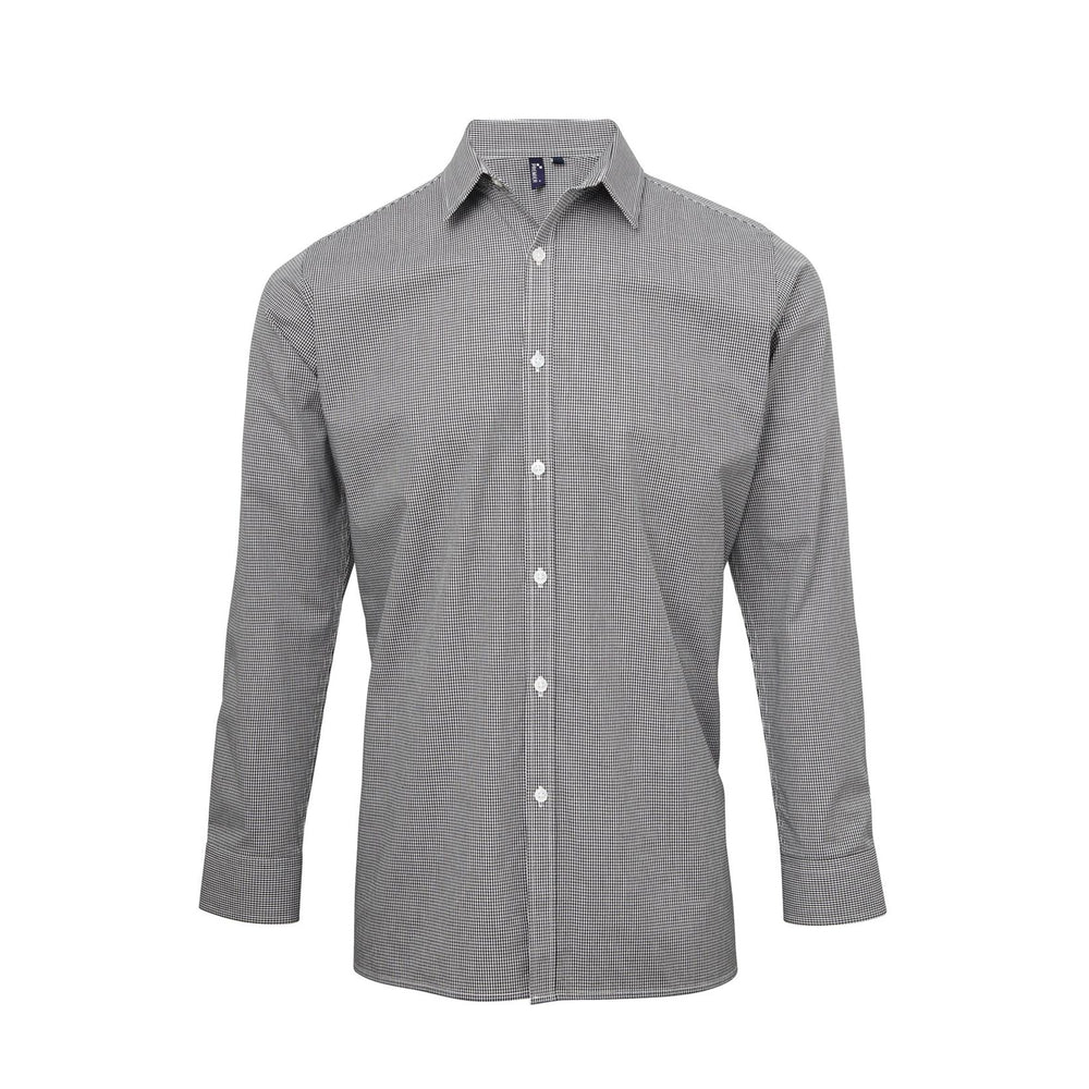 Hemd Men´s Microcheck (Gingham) Long Sleeve Cotton Shirt