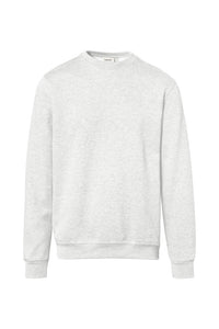 HAKRO Premium Sweatshirt 471 in Ash meliert – Vorderansicht – Bild 10