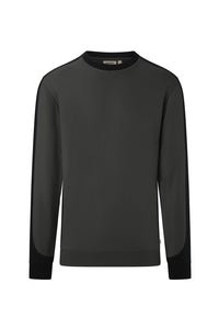 HAKRO MIKRALINAR® NXT Sweatshirt Contrast 549 in Karbongrau/Schwarz – Vorderansicht – Bild 10