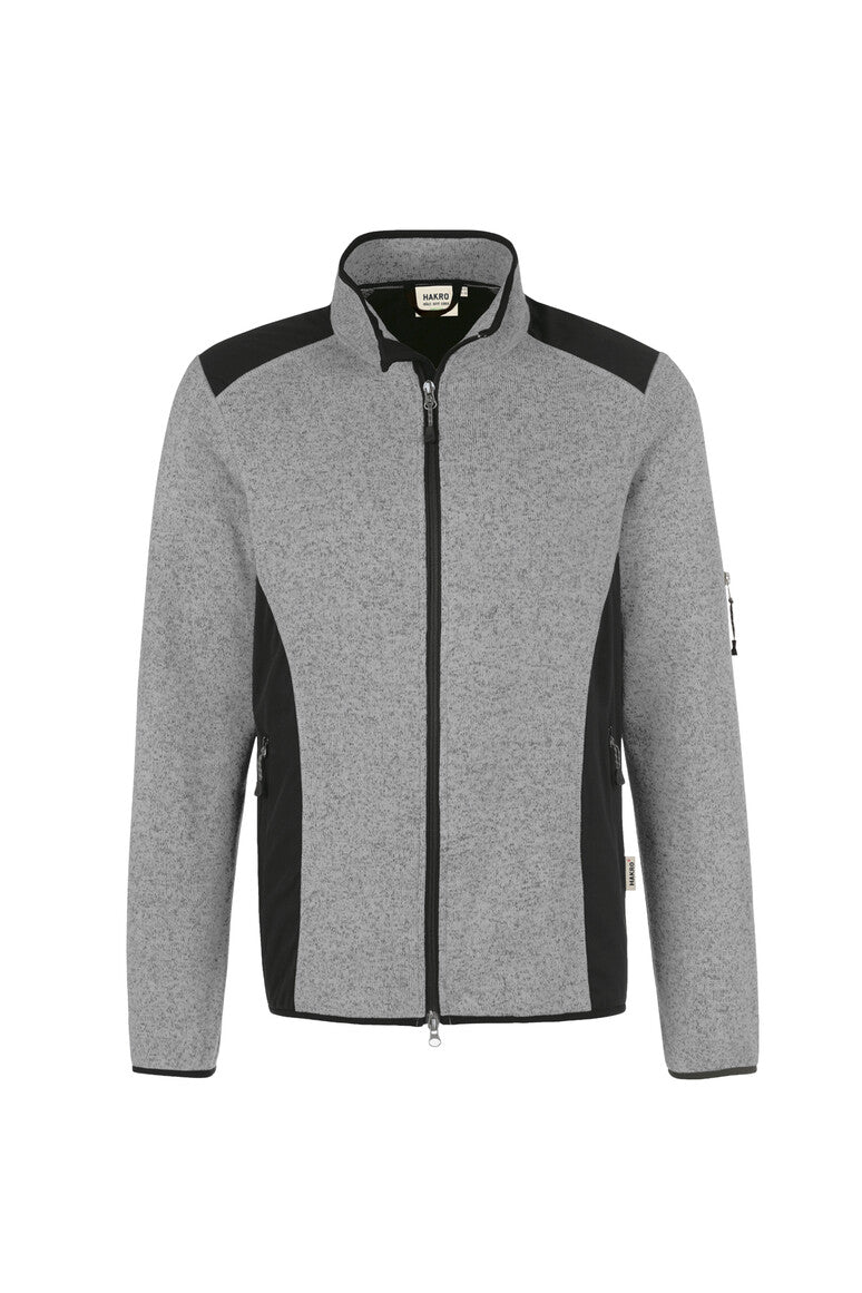 Knitted Fleece Jacket Contrast 836