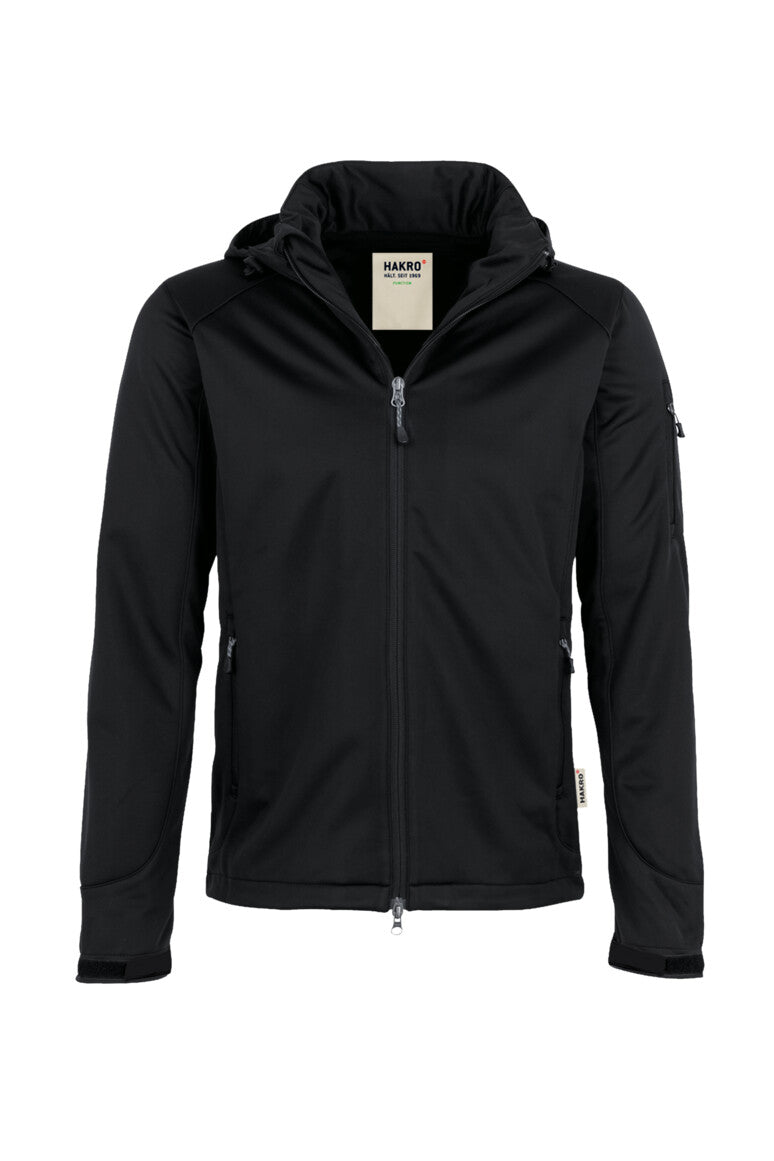 HAKRO Softshell Jacket 848 in black – front view