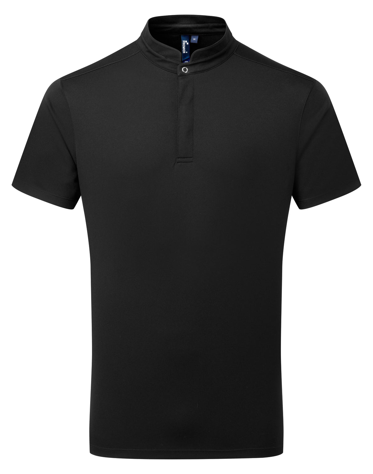 Kochhemd Premier Workwear Essential Coolchecker Chef´s Shirt in Black – Vorderansicht