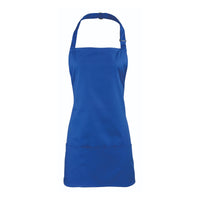 Bib apron Premier Workwear Colours 2 in 1 Apron in Royal – front view – Bild 10