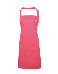 Latzschürze Premier Workwear Colours Bib Apron with Pocket in Fuchsia – Vorderansicht – Bild 10