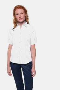Model wearing the HAKRO MIKRALINAR® ¾-Sleeve Blouse 120 – Bild 9