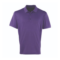 Polo shirt Premier Workwear Men´s Coolchecker® Piqué Polo in Purple – front view – Bild 10
