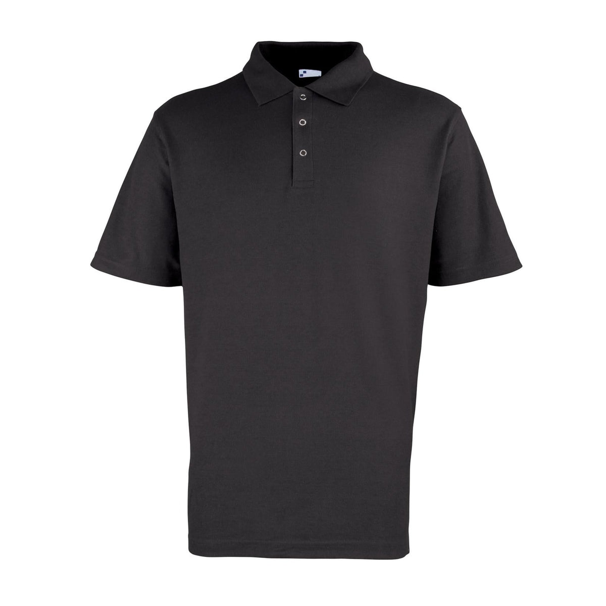 Polo shirt Premier Workwear Workwear Stud Polo in Black – front view
