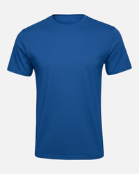 SHIRTPLUS blaues Baumwoll-T-Shirt mit Rundhalsausschnitt und kurzen Ärmeln, 190 g – Bild 9