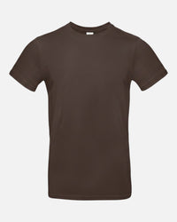 SHIRTPLUS braunes Baumwoll-T-Shirt mit Rundhalsausschnitt und kurzen Ärmeln, zeitloser Look – Bild 4