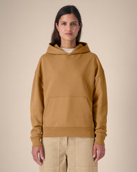 SHIRTPLUS Kapuzenpullover Chaser in Camelbraun, Damen, mit Kapuze und Kängurutasche, Baumwolle – Bild 1